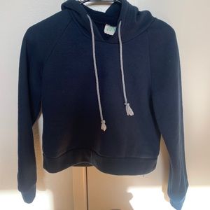 Navy cropped hoodie